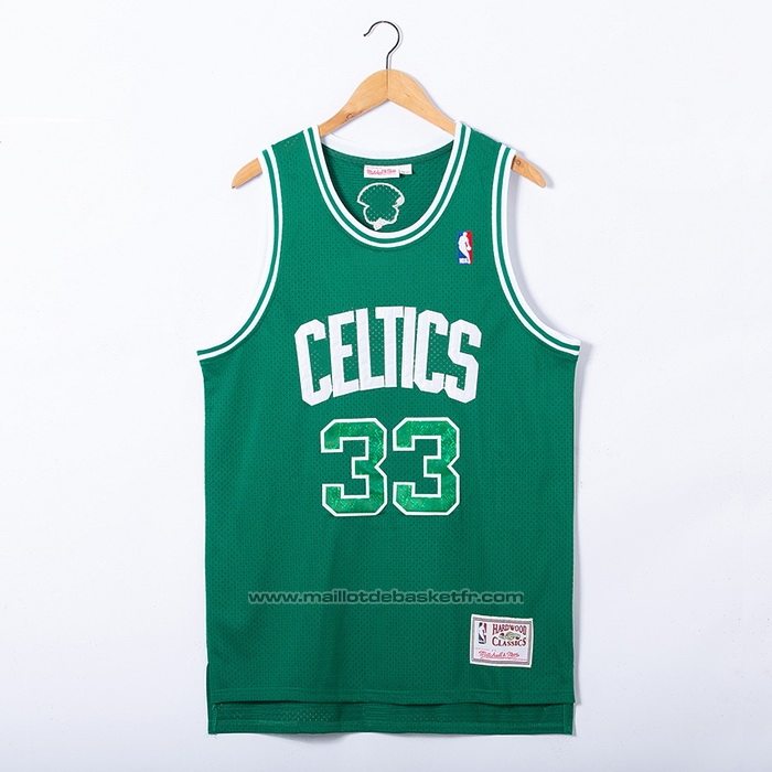 Maillot Boston Celtics Larry Bird #33 Snakeskin Hardwood Classics 2021 Vert